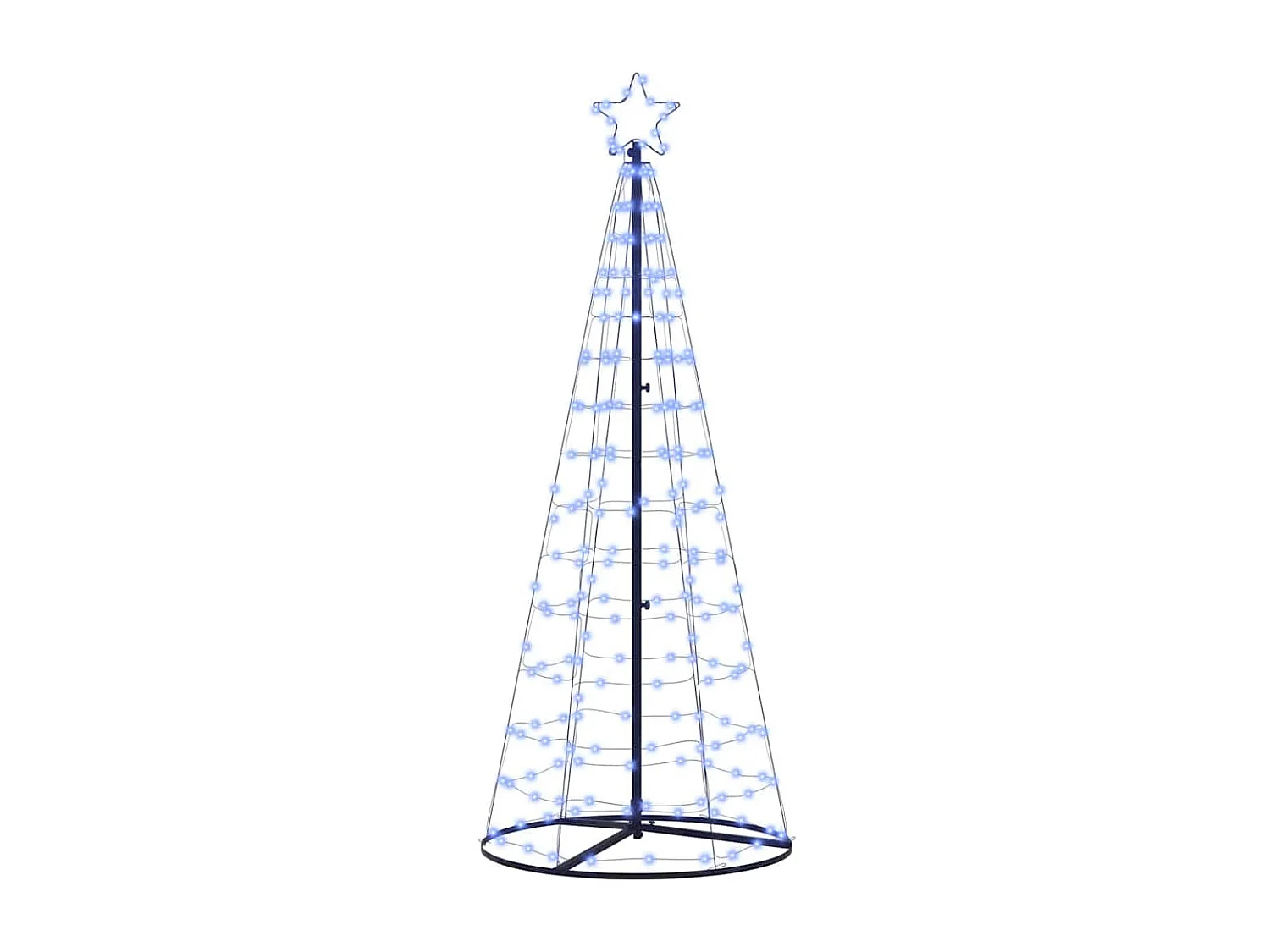 Arbre de Noël LED avec 390 LED avec support Bleu 250 cm Fer