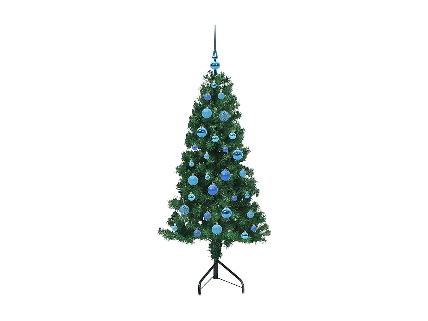 Kunstkerstboom hoek Groen 150 cm PVC en metaal