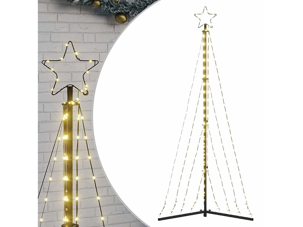 Sapin de Noël à LED 339 LED blanc chaud 187 cm