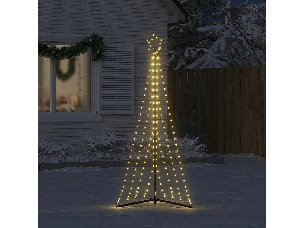 Albero di Natale a LED 339 LED bianco caldo 187 cm