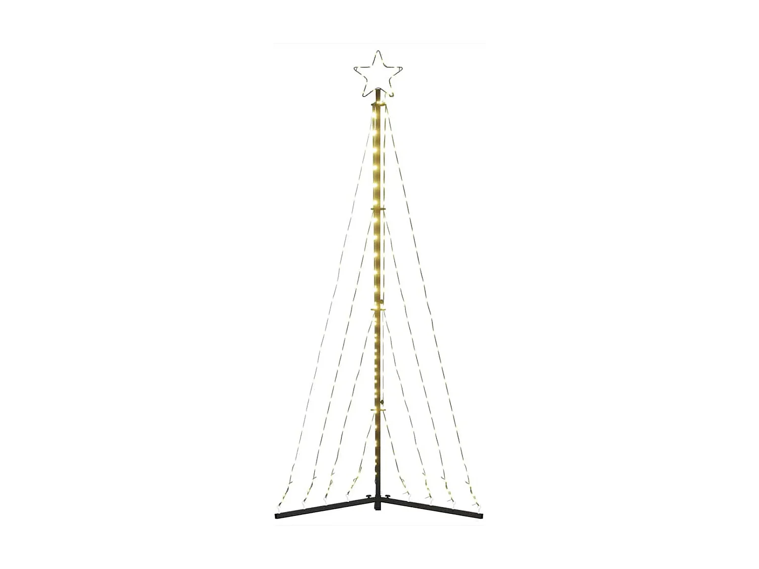 Albero di Natale a LED 339 LED bianco caldo 187 cm