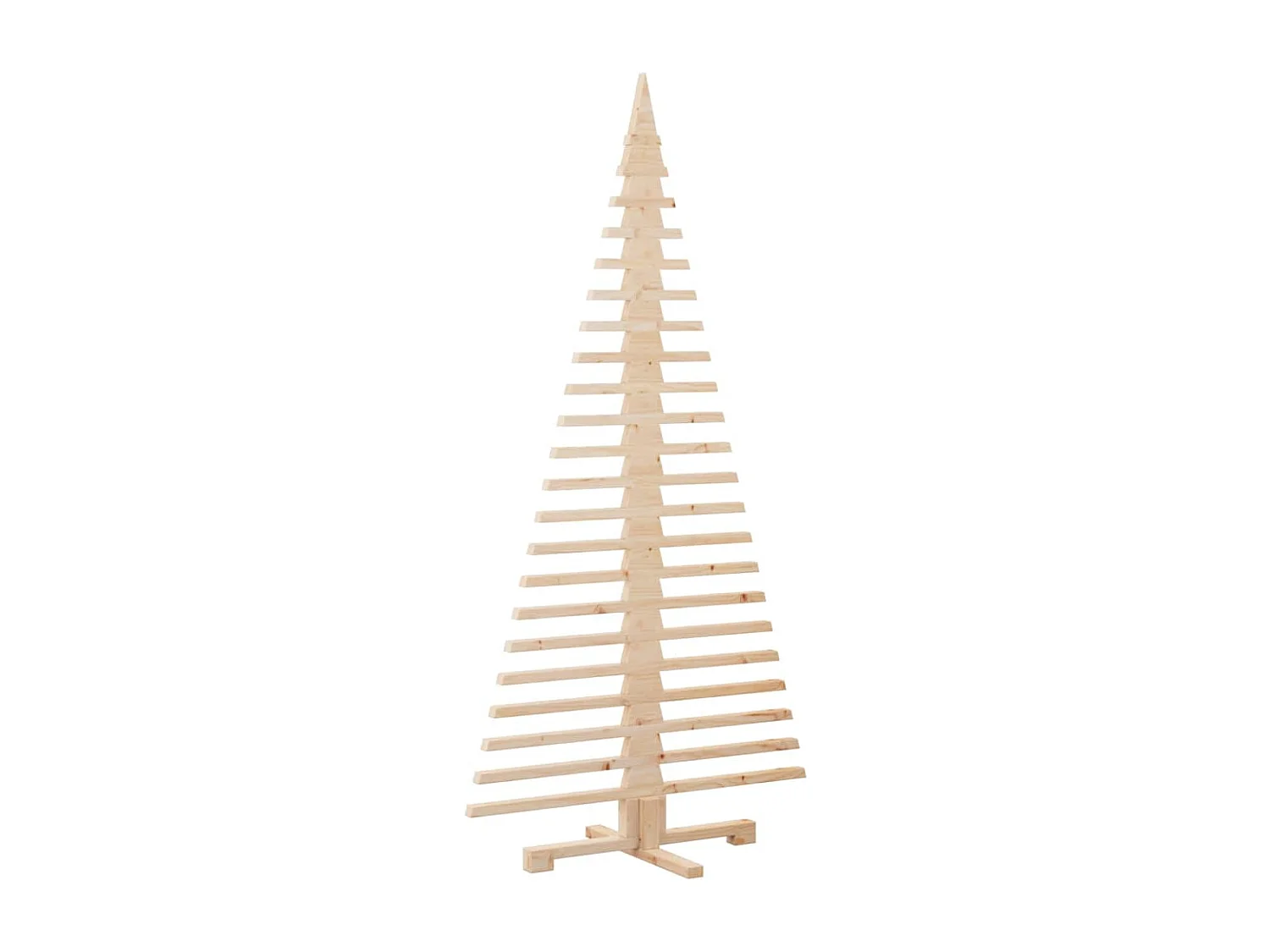 Arbre de Noël en bois pour décoration 180 cm bois massif de pin