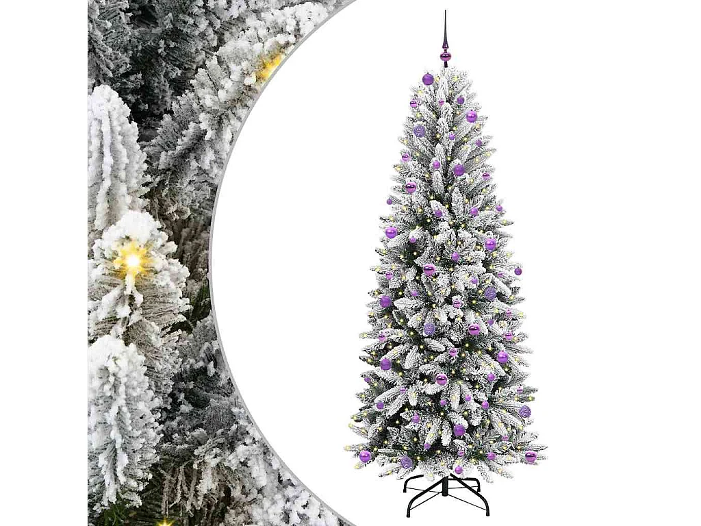 Kunstkerstboom met 300 LED's Wit 93 x 93 x 240 cm
