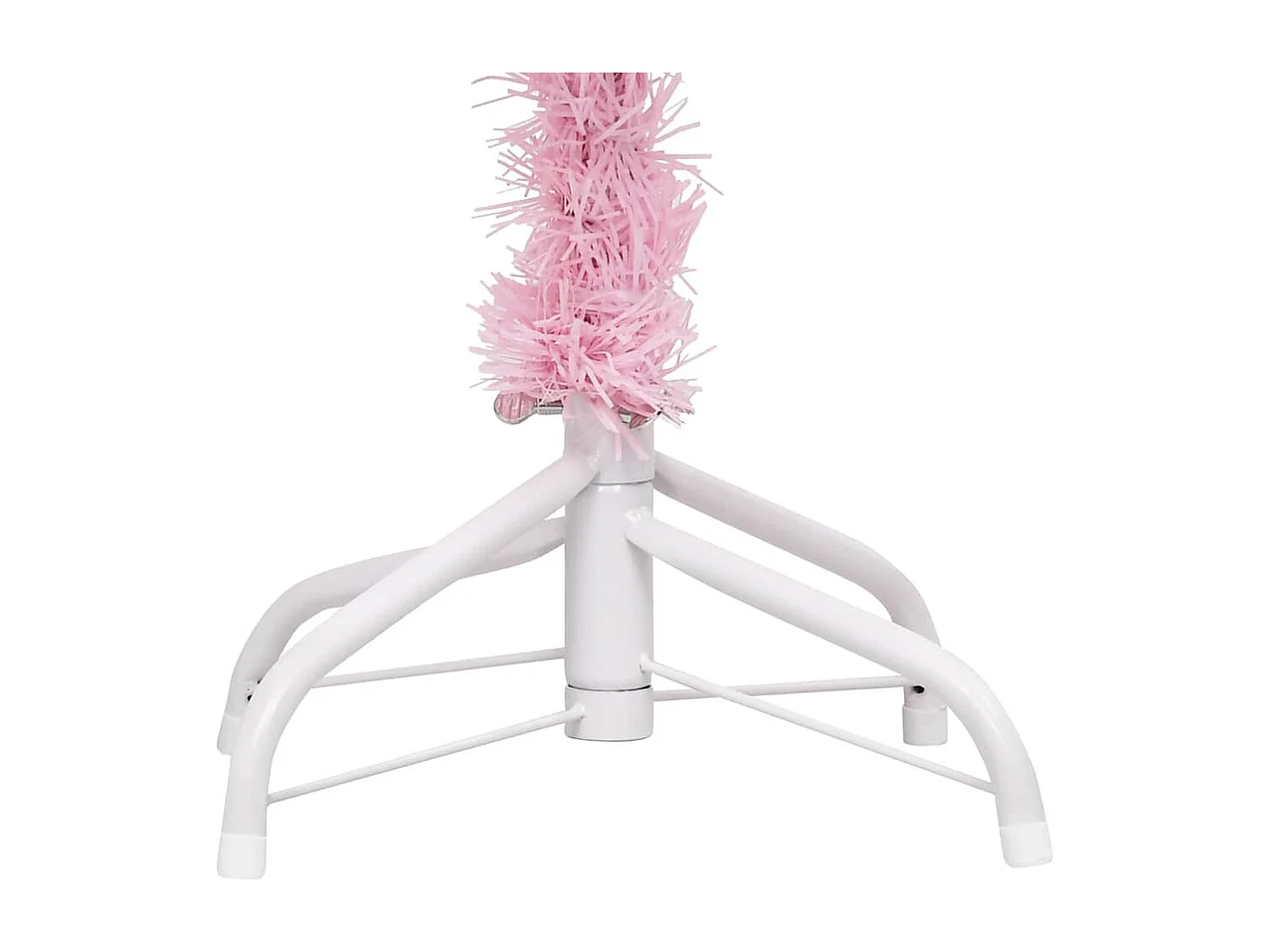 Arbre de Noël artificiel pré-éclairé et boules rose 120 cm PVC