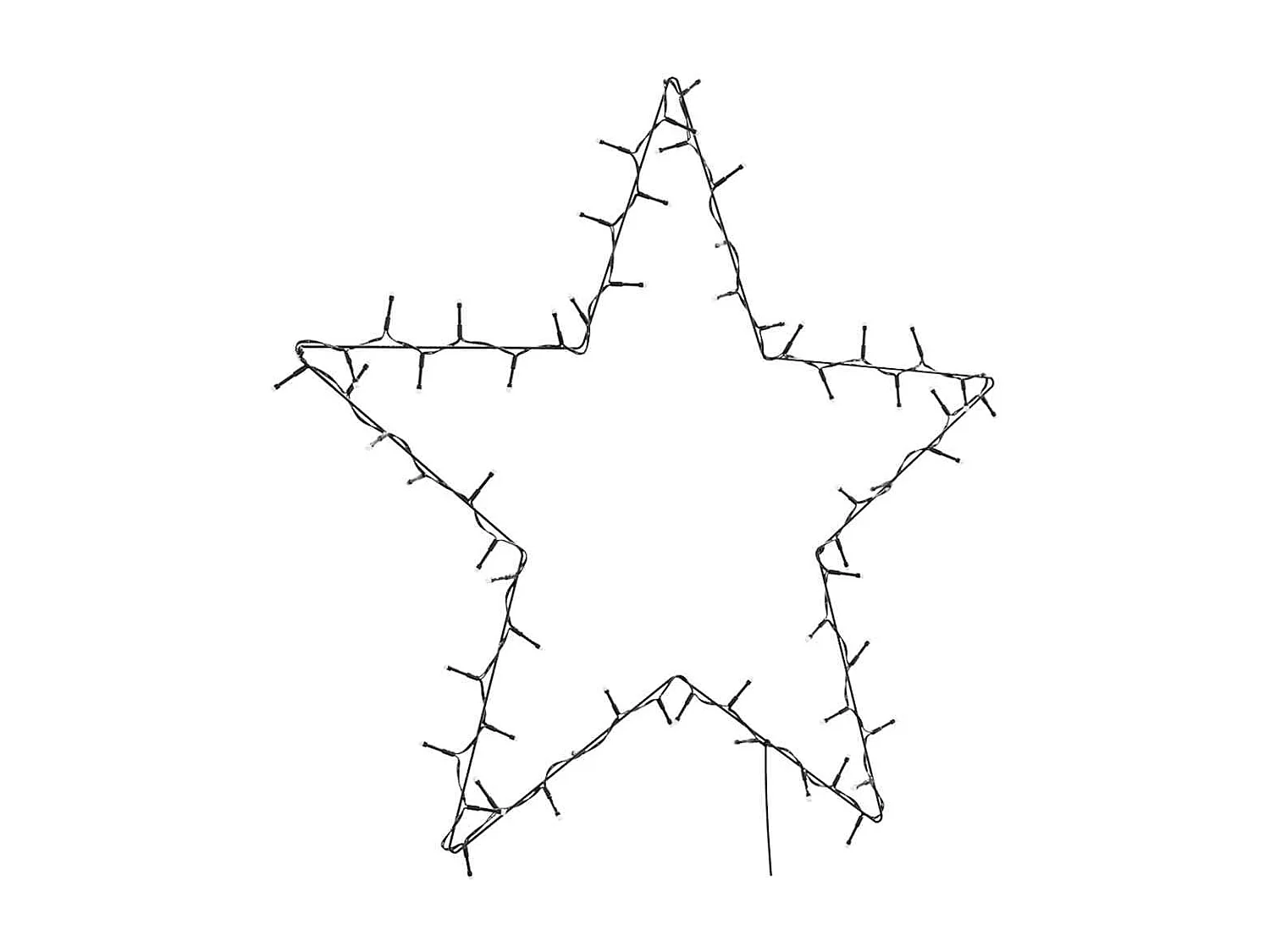 80 LED warmwitte stersilhouet kerstverlichting