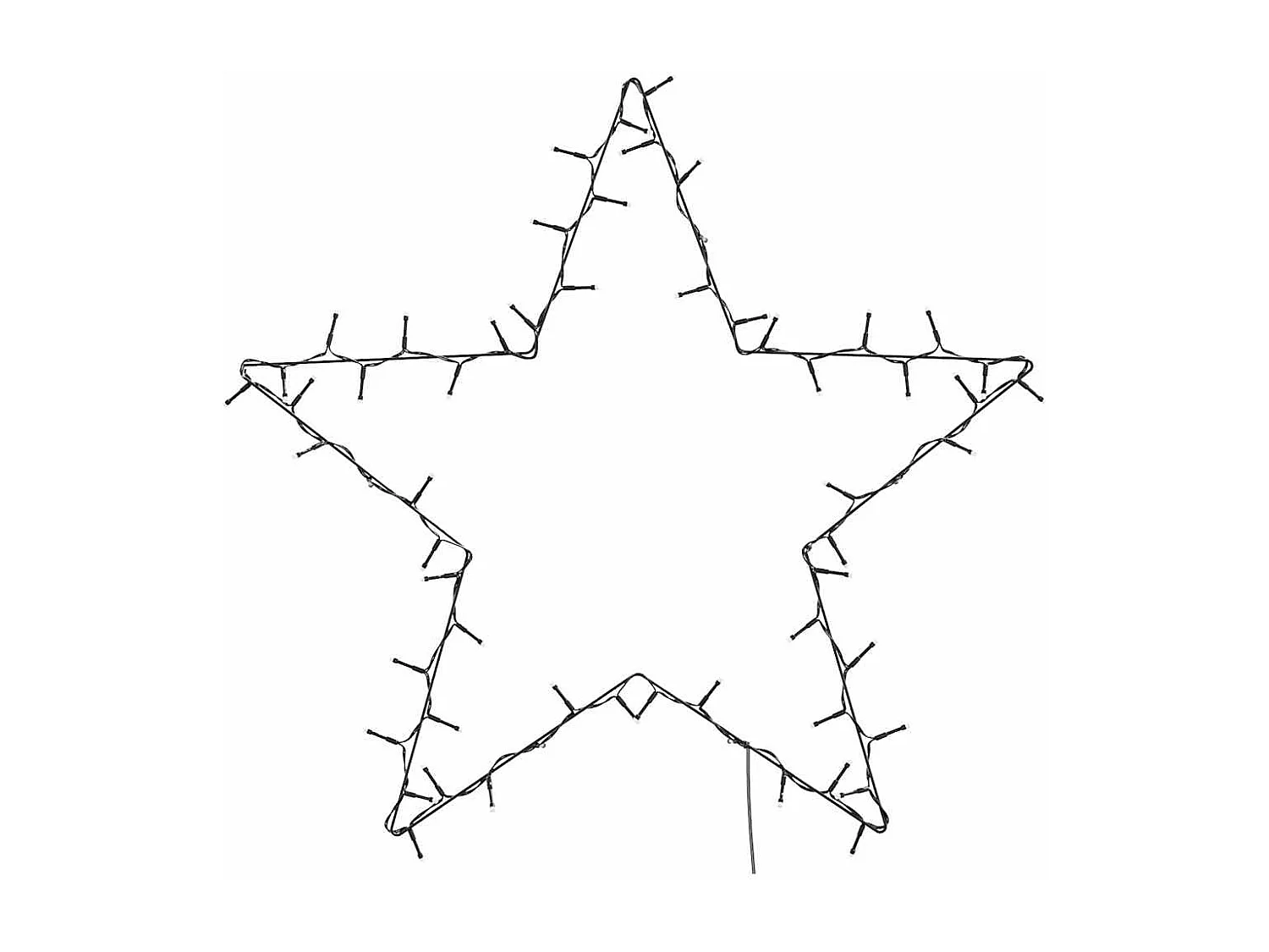80 LED warmwitte stersilhouet kerstverlichting