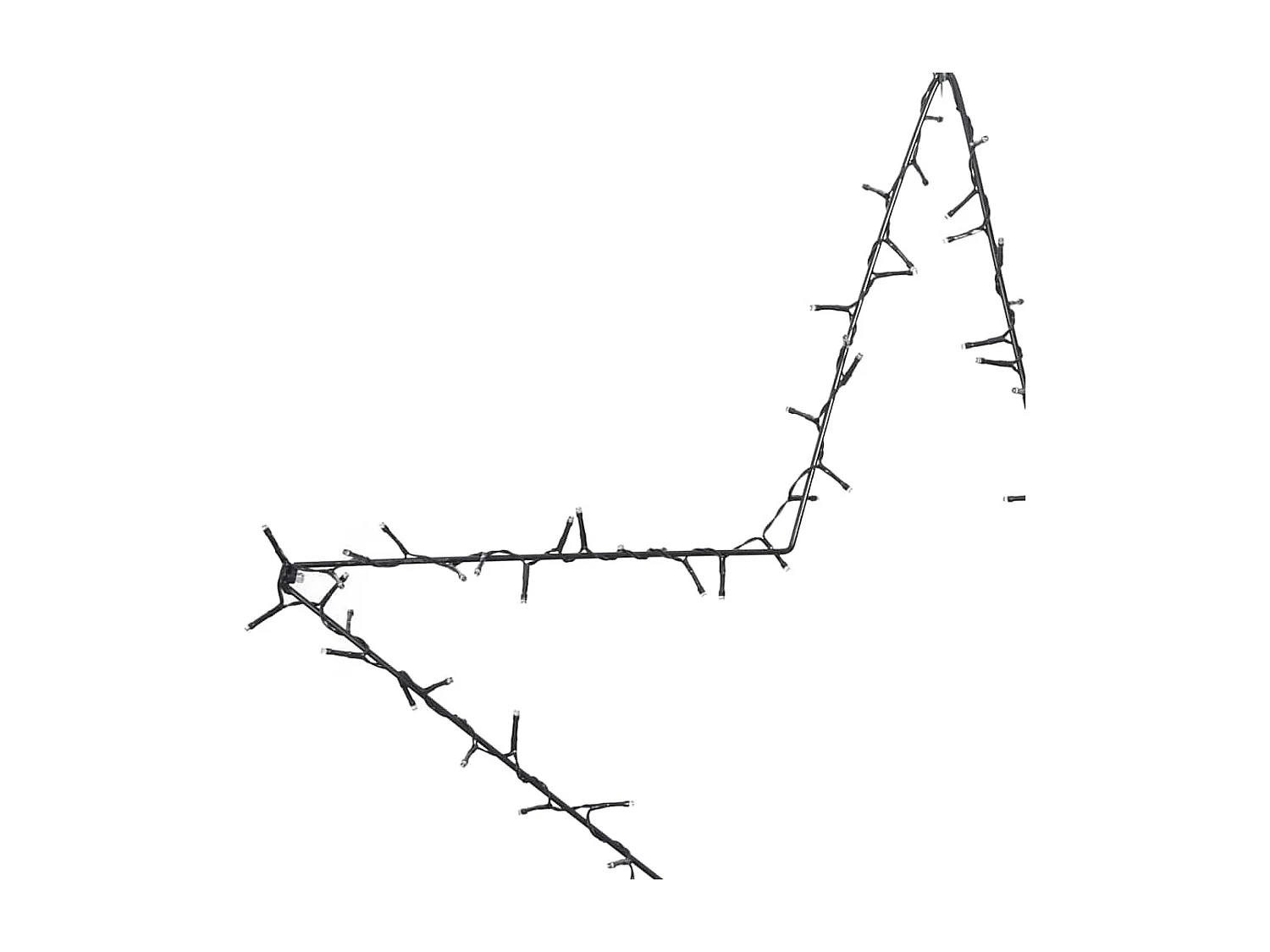 80 LED warmwitte stersilhouet kerstverlichting