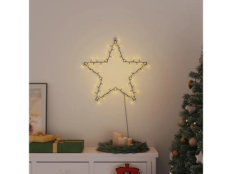 80 LED warmwitte stersilhouet kerstverlichting