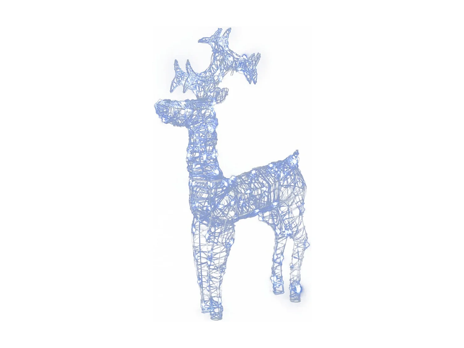 Décorations de Noël de renne 2 pcs 60x16x100 cm Acrylique