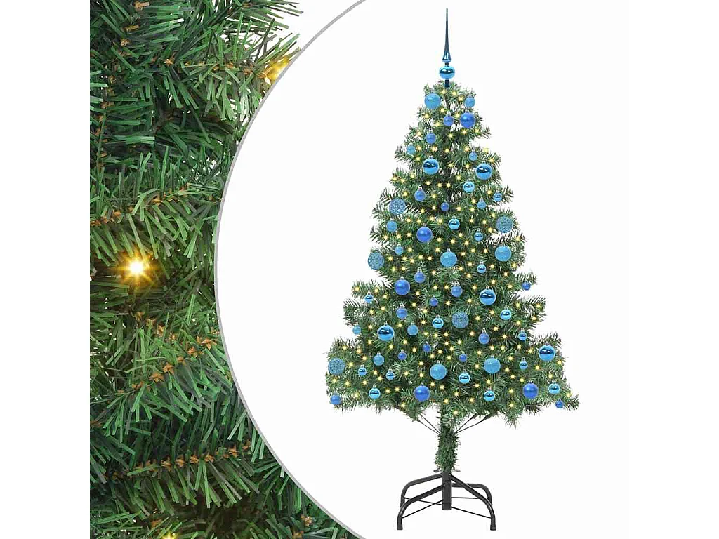 Kerstboom met 300 LED's met standaard Groen 180 cm PVC