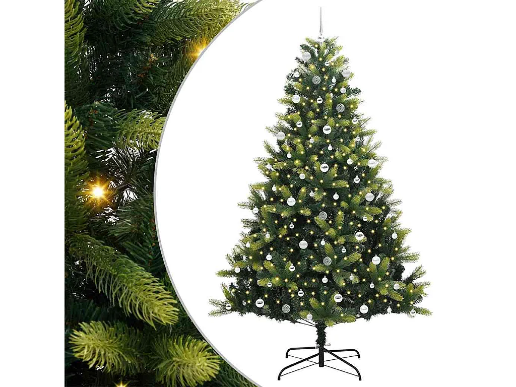 Albero di Natale artificiale flessibile in silicone 300 LED 240 cm
