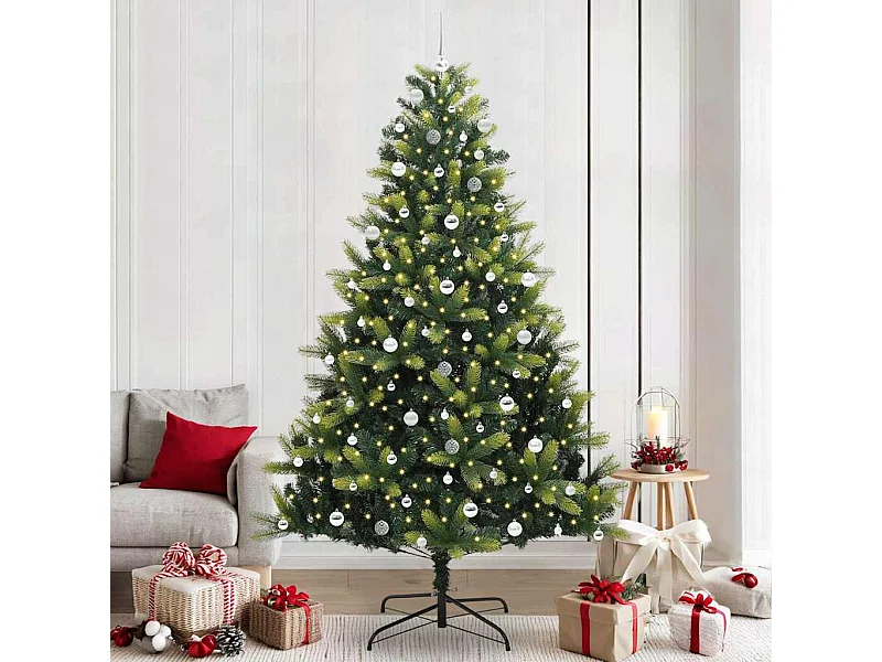 Albero di Natale artificiale flessibile in silicone 300 LED 240 cm