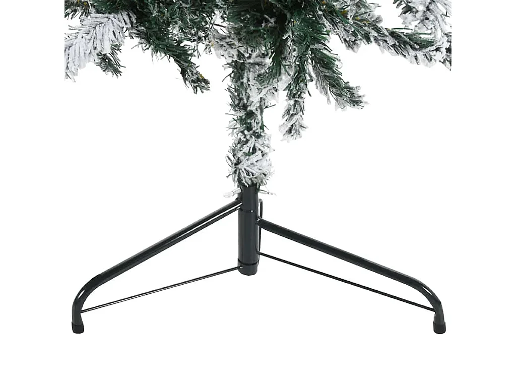 Albero di Natale artificiale mezzo sottile con neve fioccata 210 cm