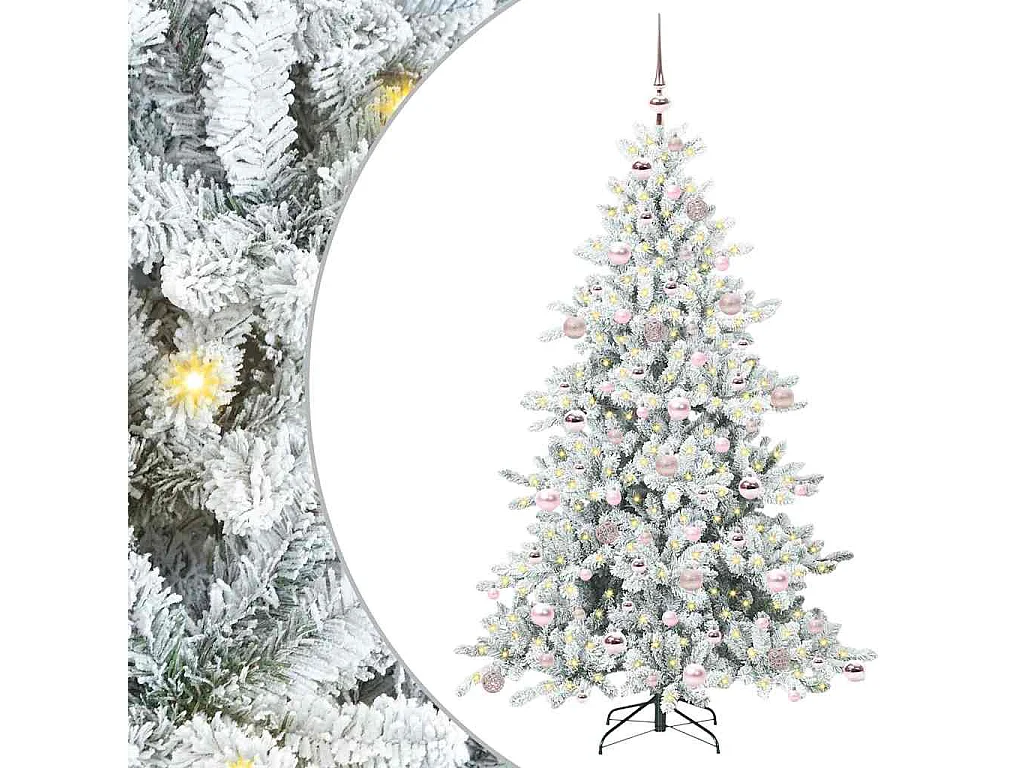 Kunstkerstboom met scharnierende takken 180 cm PVC