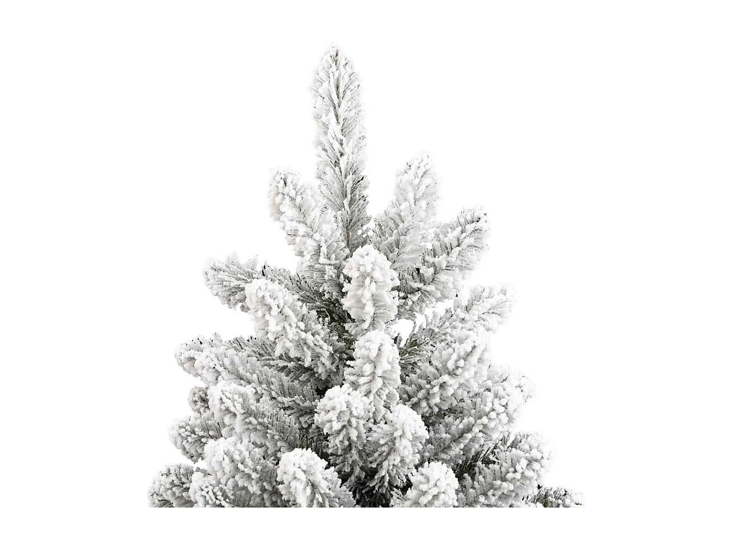 Albero di Natale artificiale Verde e bianco 240 cm PVC e metallo