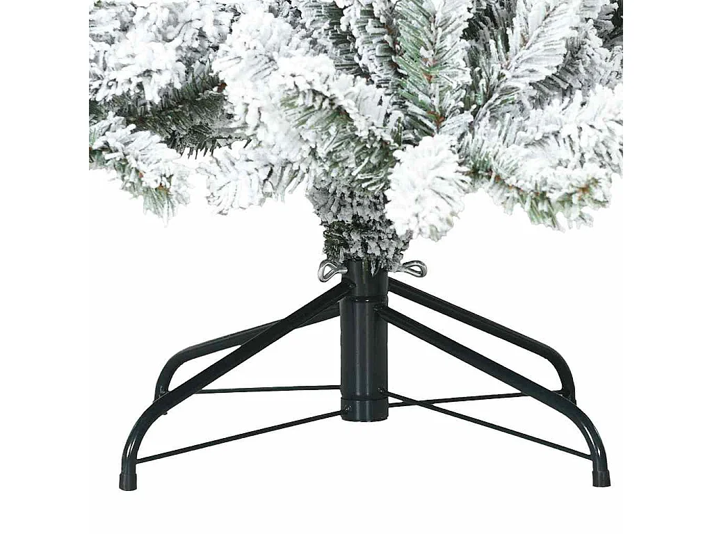 Sapin de Noël artificiel à branches pliantes, duveteux de neige