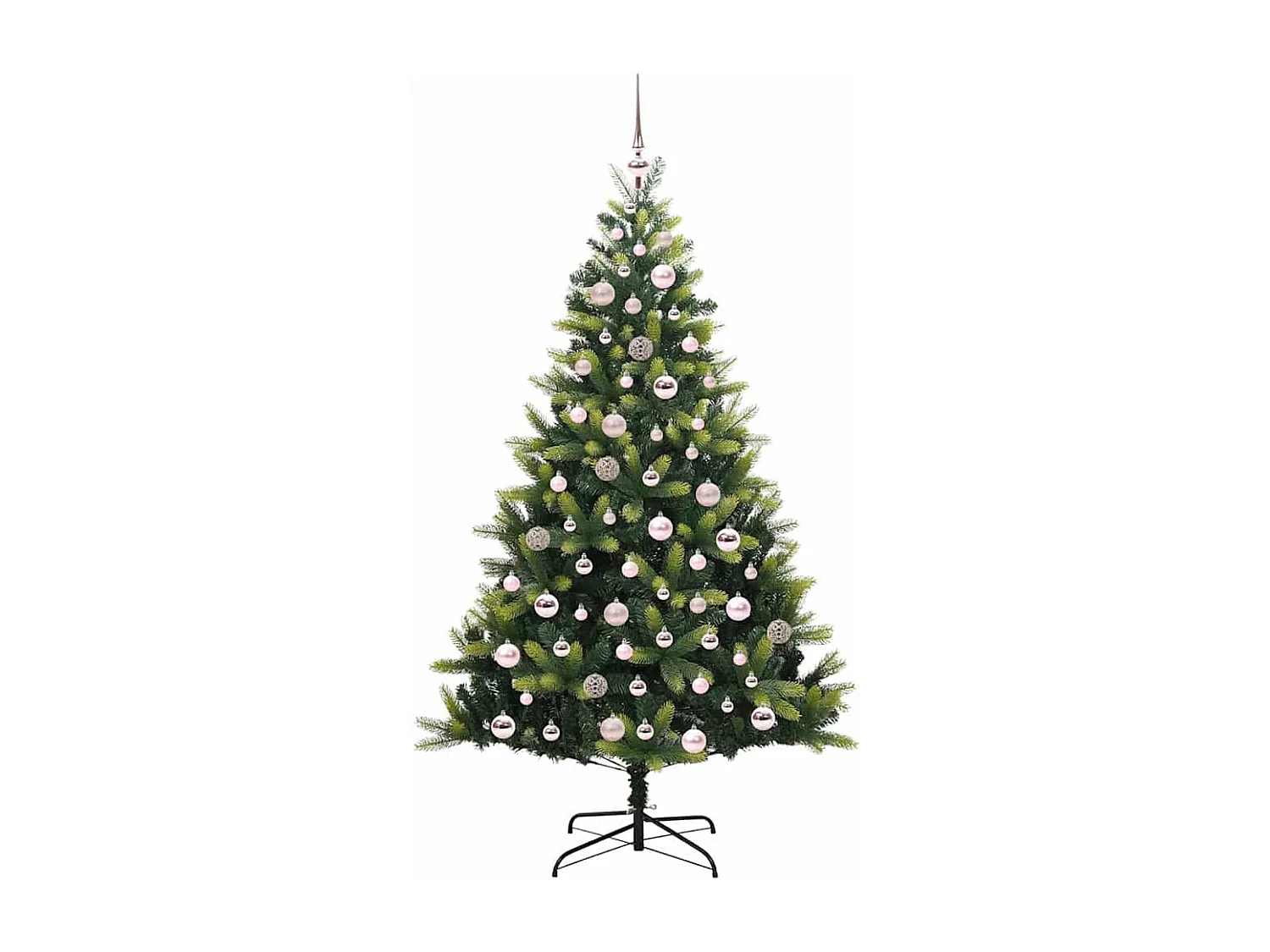 Flexibler künstlicher Weihnachtsbaum aus Silikon, 300 LEDs, 180 cm