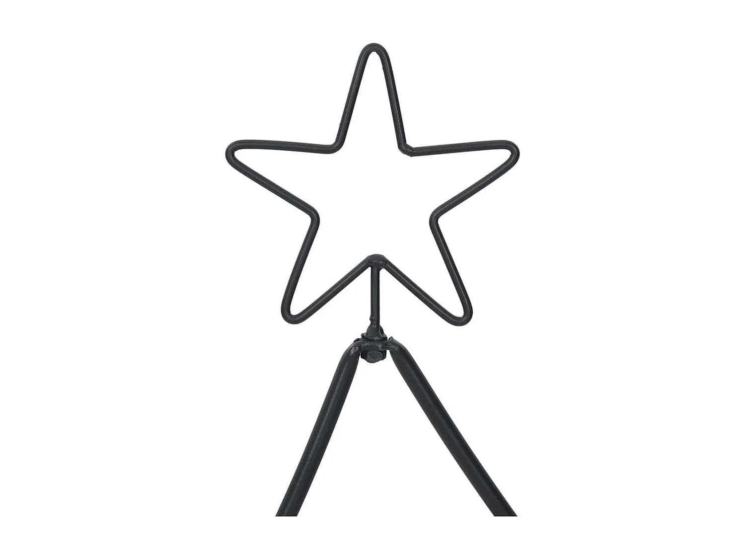 Arbre de Noël en métal avec support Noir 90 cm Acier