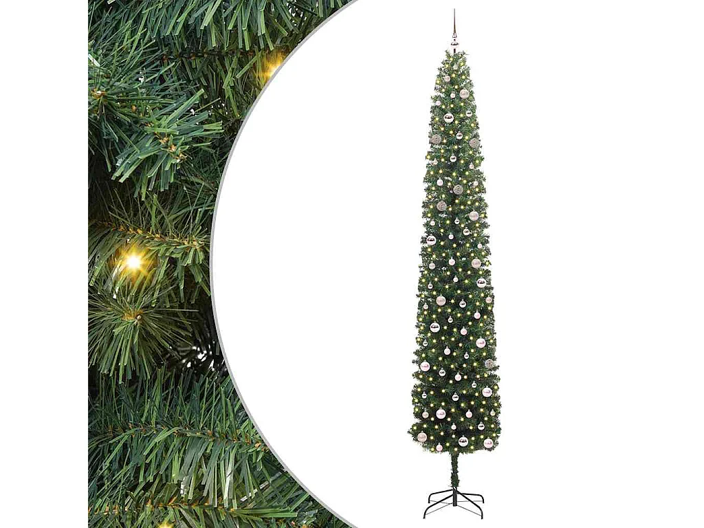 Sapin de Noël artificiel Vert 300 cm PVC et acier et plastique