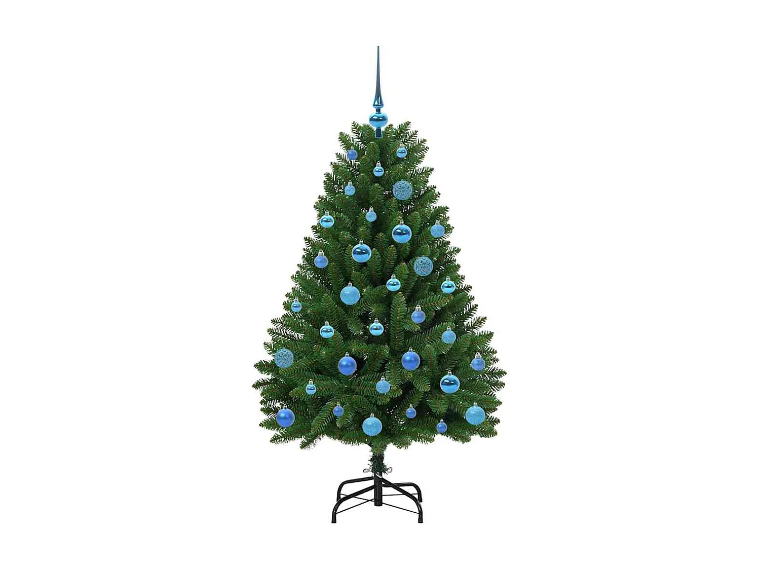 Kunstkerstboom met 150 LED's Groen 150 cm PVC en metaal