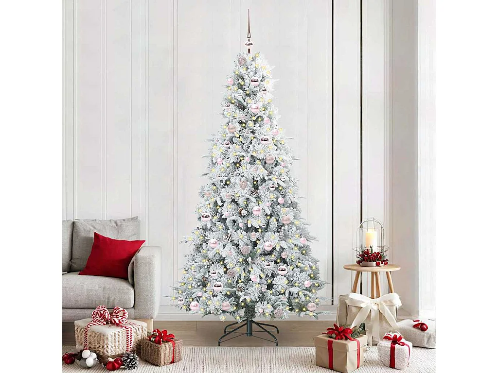 Sapin de Noël Artificiel à Branches Articulées Vert 210 cm