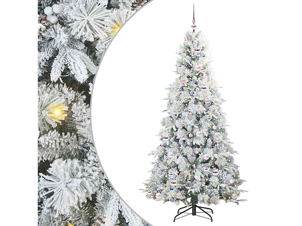 Sapin de Noël Artificiel à Branches Articulées Vert 210 cm