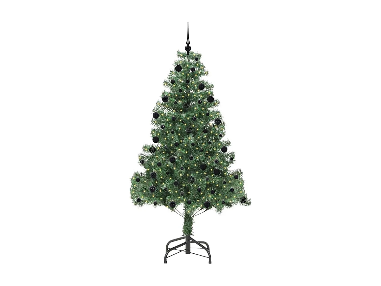 Albero di Natale con 300 LED con supporto Verde 210 cm PVC