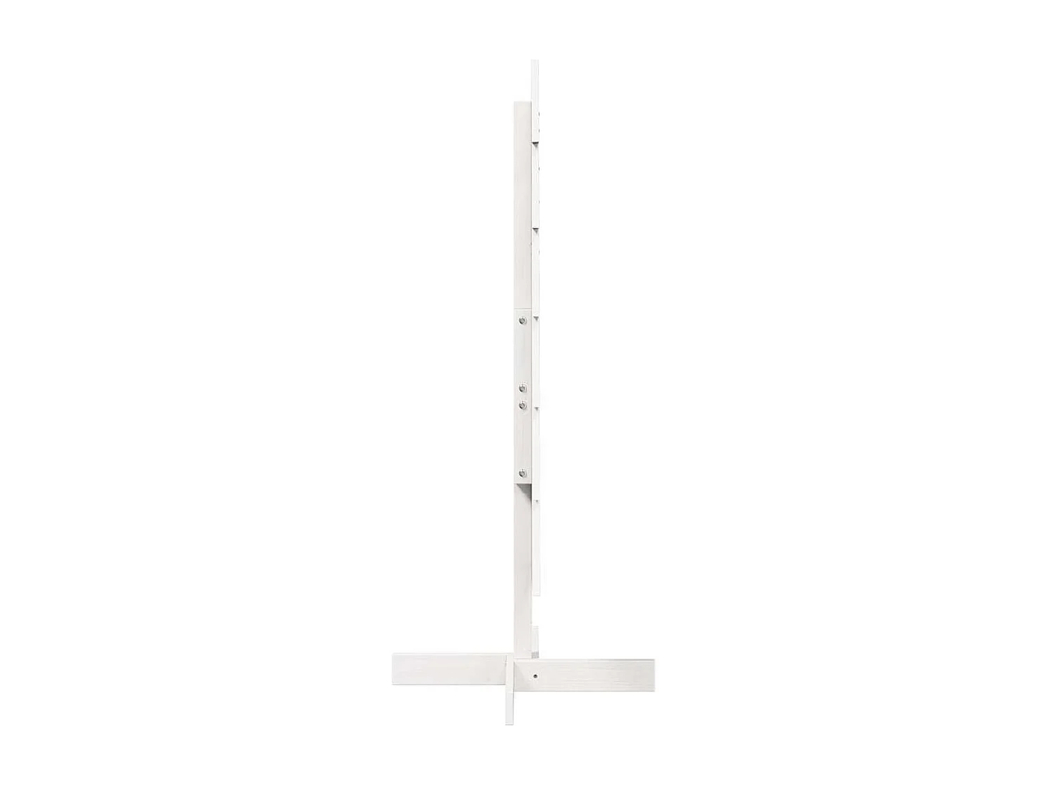 Albero di Natale in legno per decorazione bianco 120 cm pino massiccio