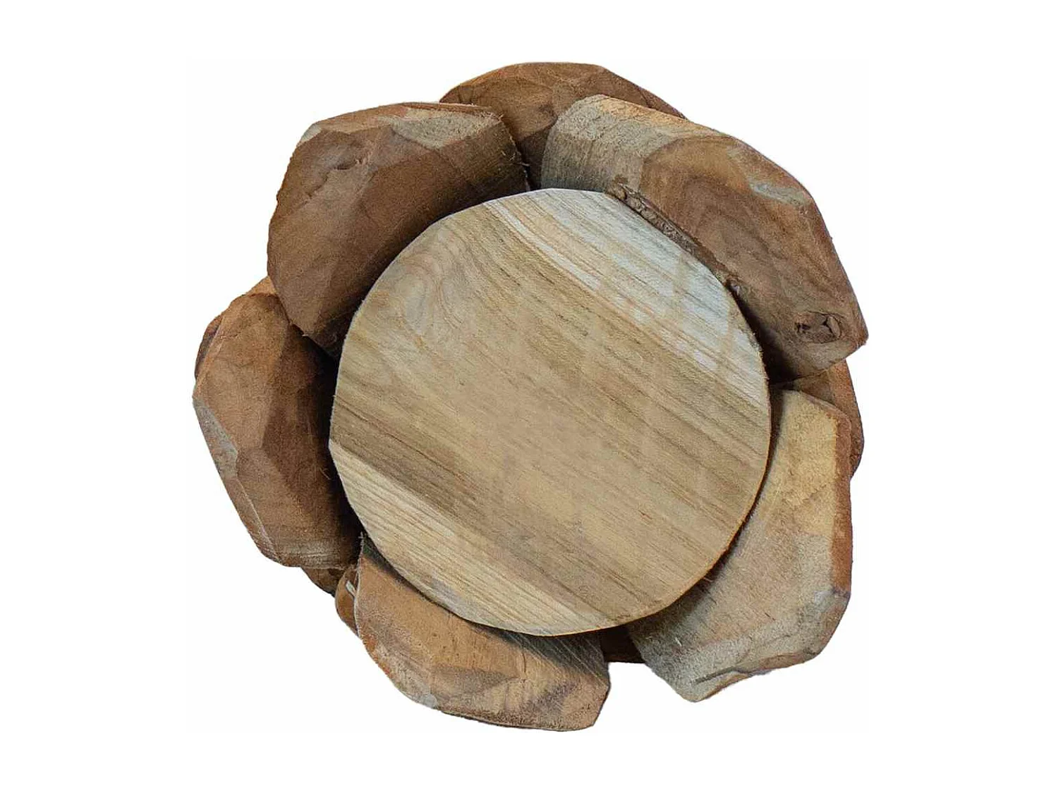 Kerstboom met standaard Bruin 50 cm Massief teakhout