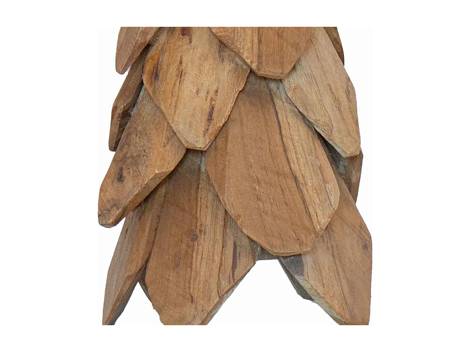 Kerstboom met standaard Bruin 50 cm Massief teakhout