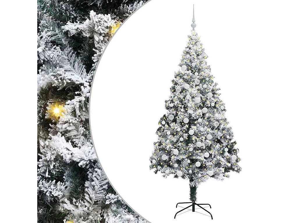 Sapin de Noël artificiel Vert 180 cm PVC, Acier et Plastique