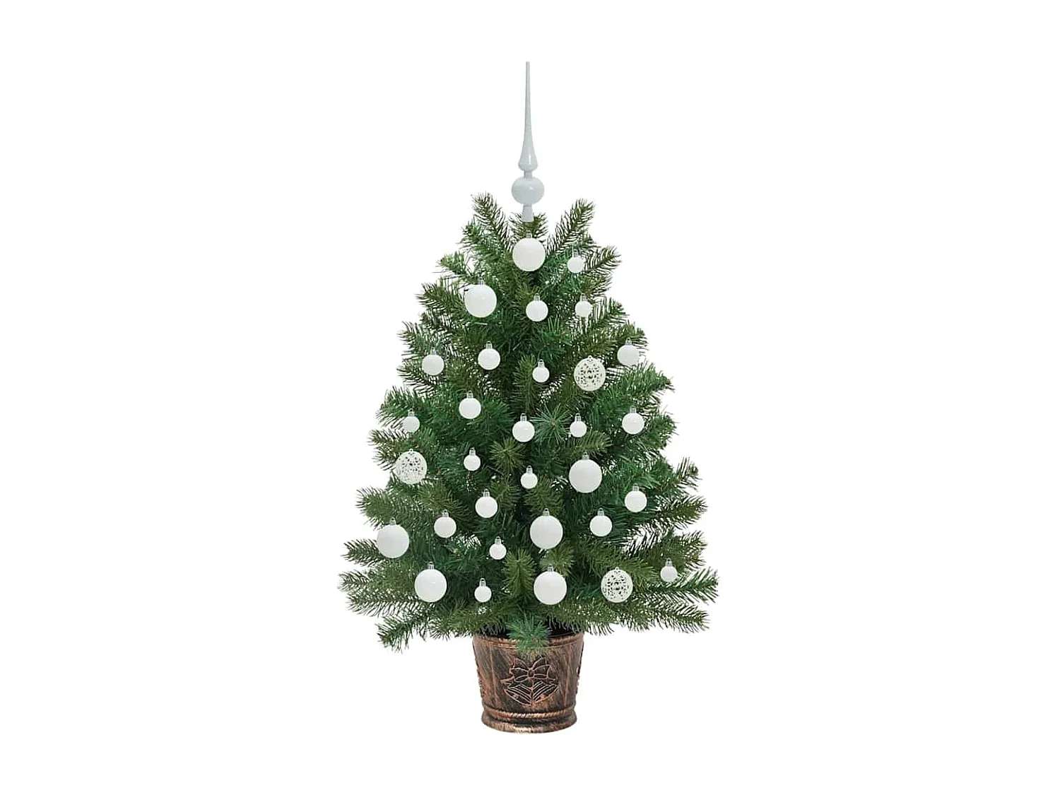 Sapin de Noël artificiel avec 150 LED Vert 95 cm PE et PVC