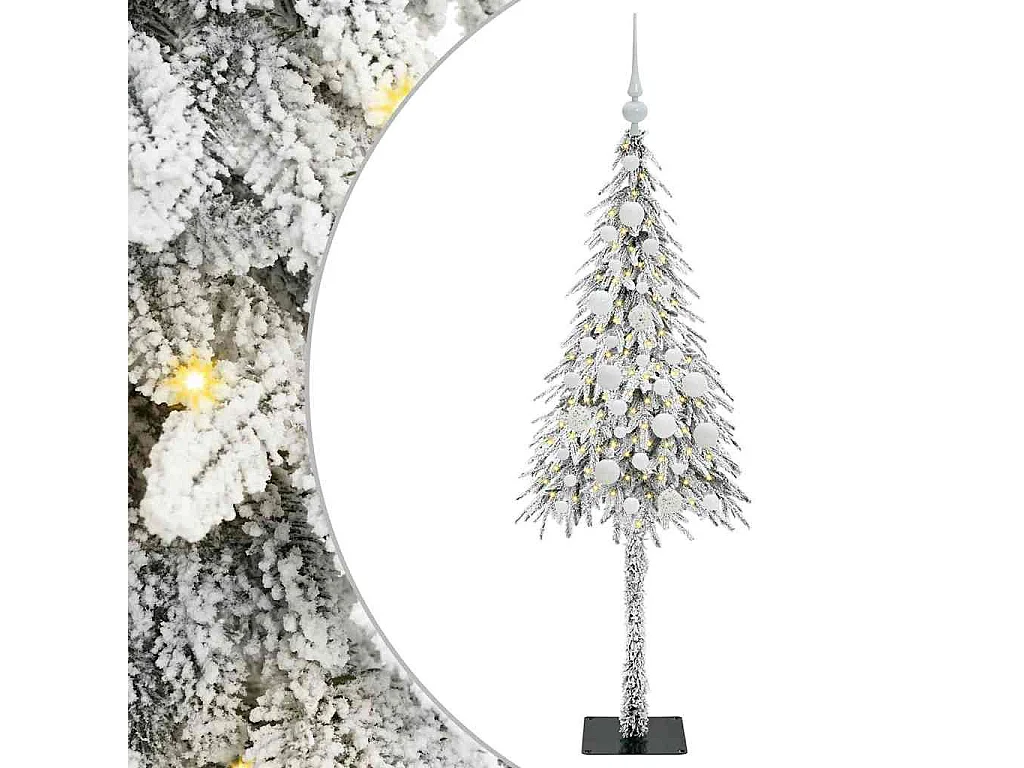Sapin de Noël avec 150 LED Blanc 120 cm PE et Acier
