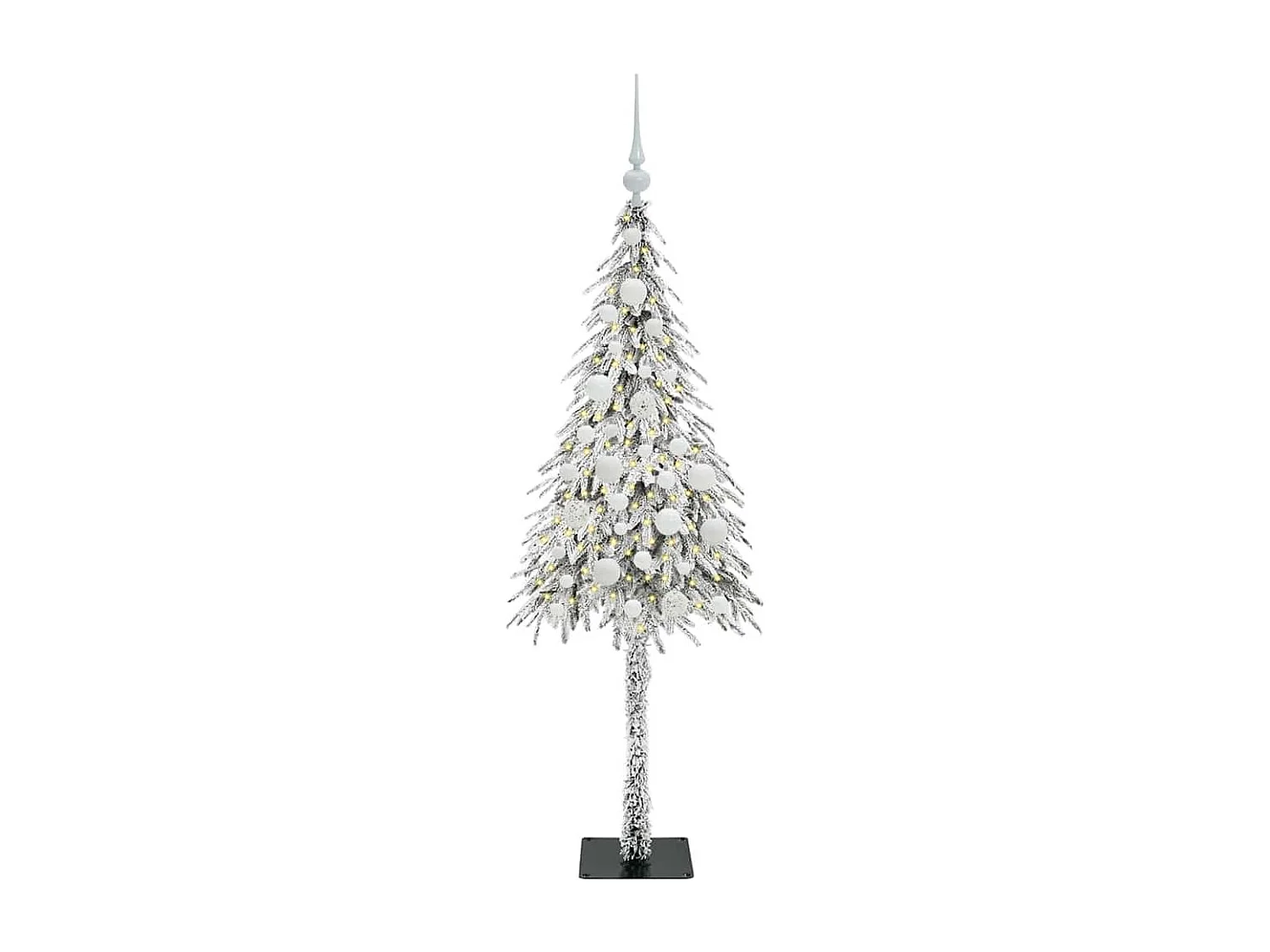 Sapin de Noël avec 150 LED Blanc 120 cm PE et Acier