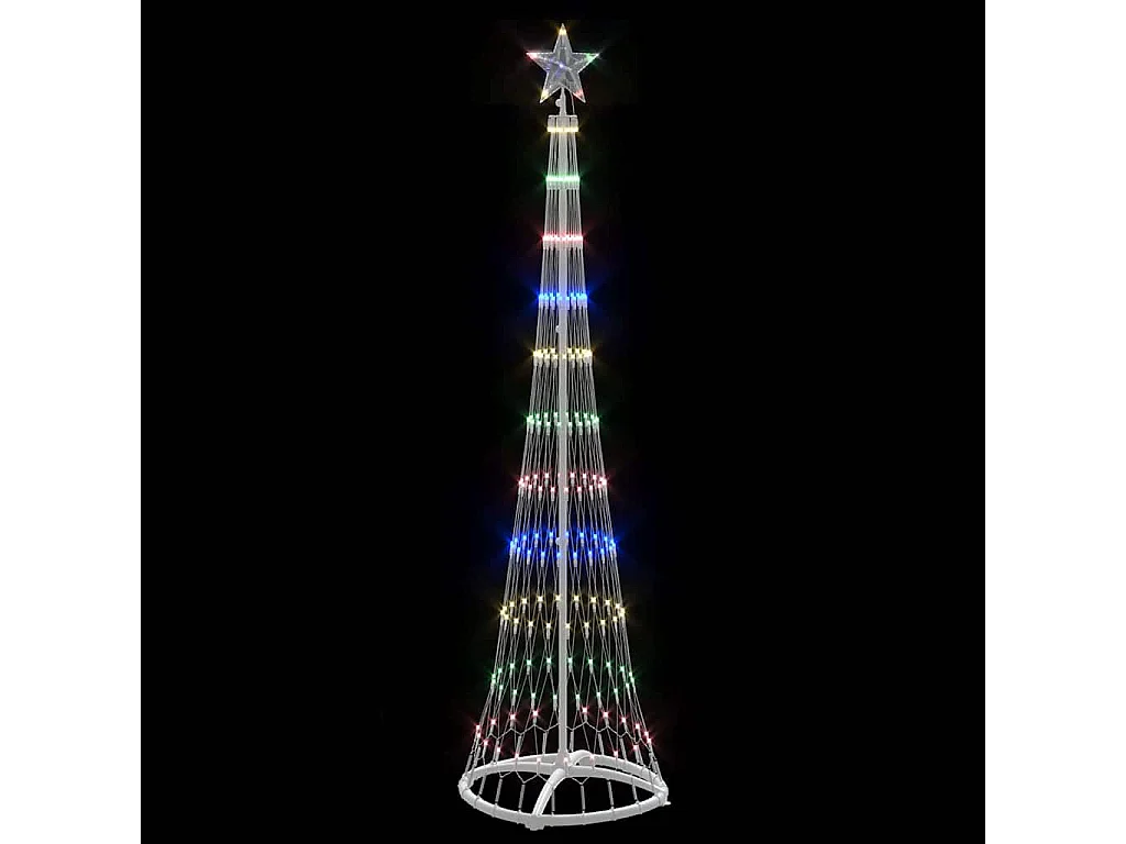 Arbre de Noël LED Multicolore 51 x 51 x 190 cm Métal