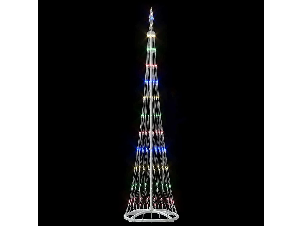 Arbre de Noël LED Multicolore 51 x 51 x 190 cm Métal