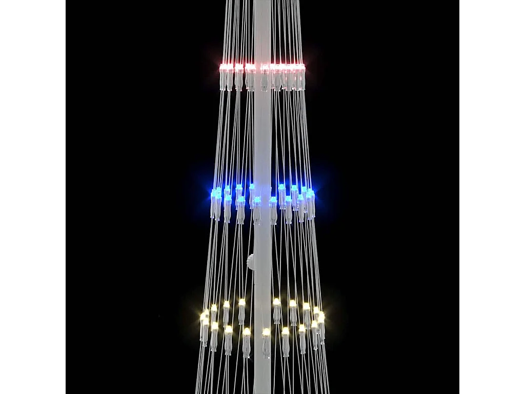 Arbre de Noël LED Multicolore 51 x 51 x 190 cm Métal