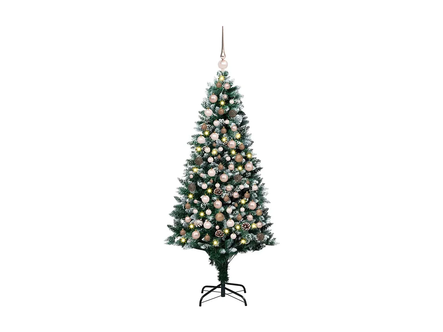 Sapin de Noël artificiel Vert 180 cm PVC, Acier et Plastique