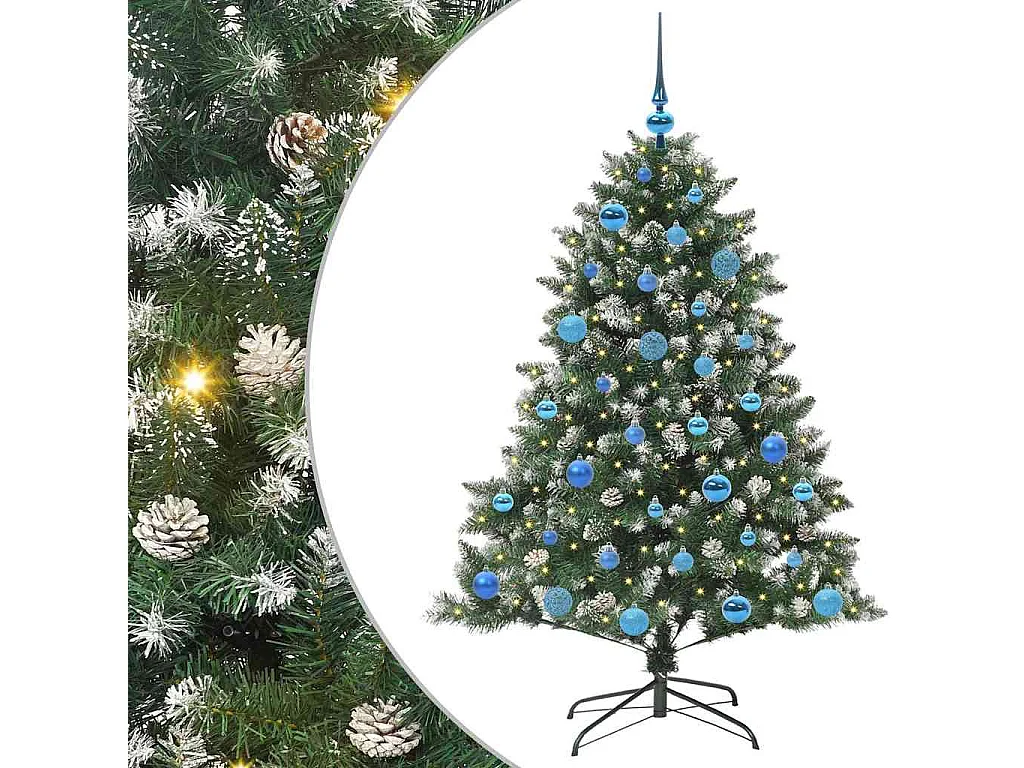 Kunstkerstboom met 150 LED's Groen 105 x 105 x 150 cm
