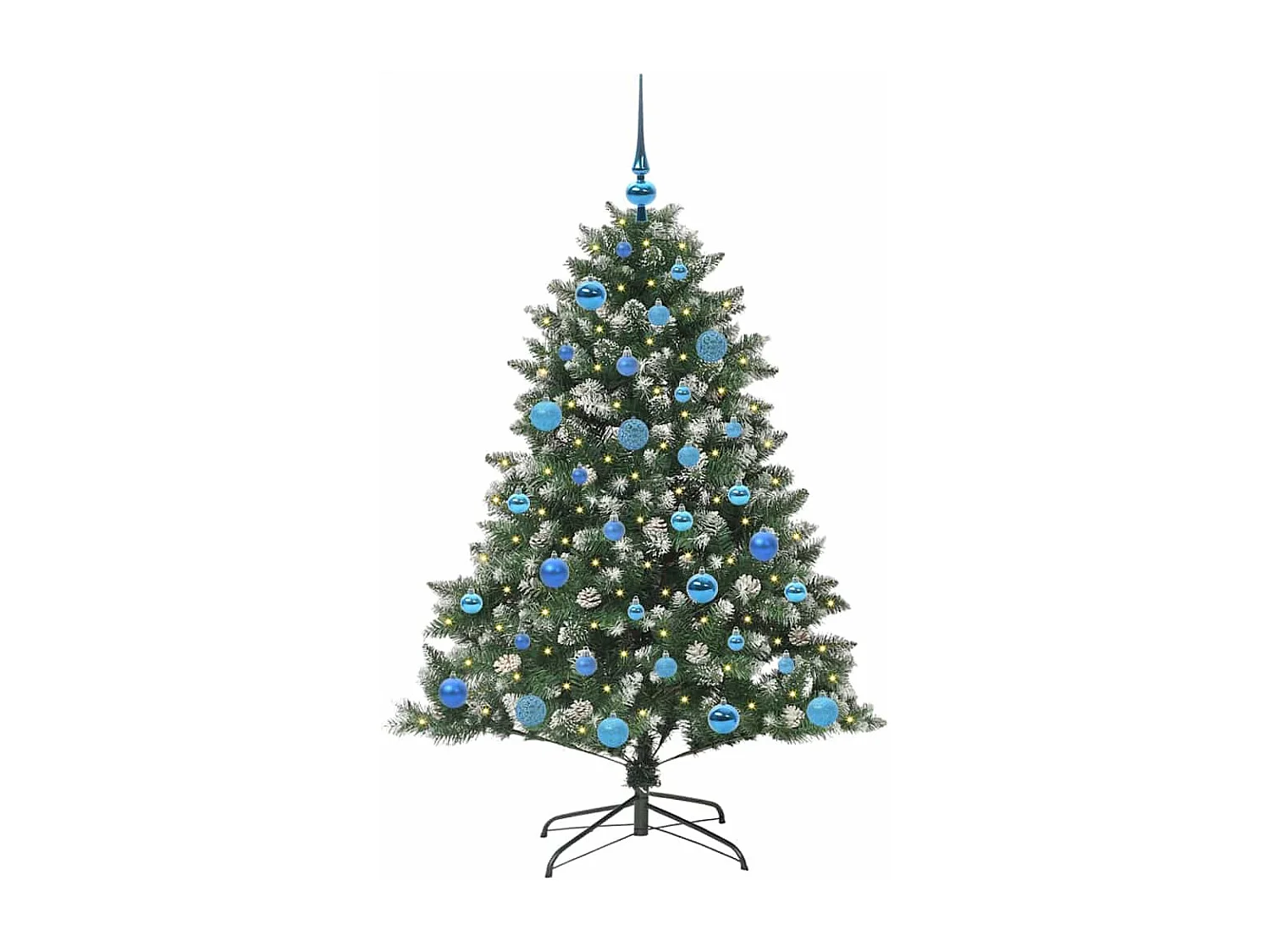 Kunstkerstboom met 150 LED's Groen 105 x 105 x 150 cm
