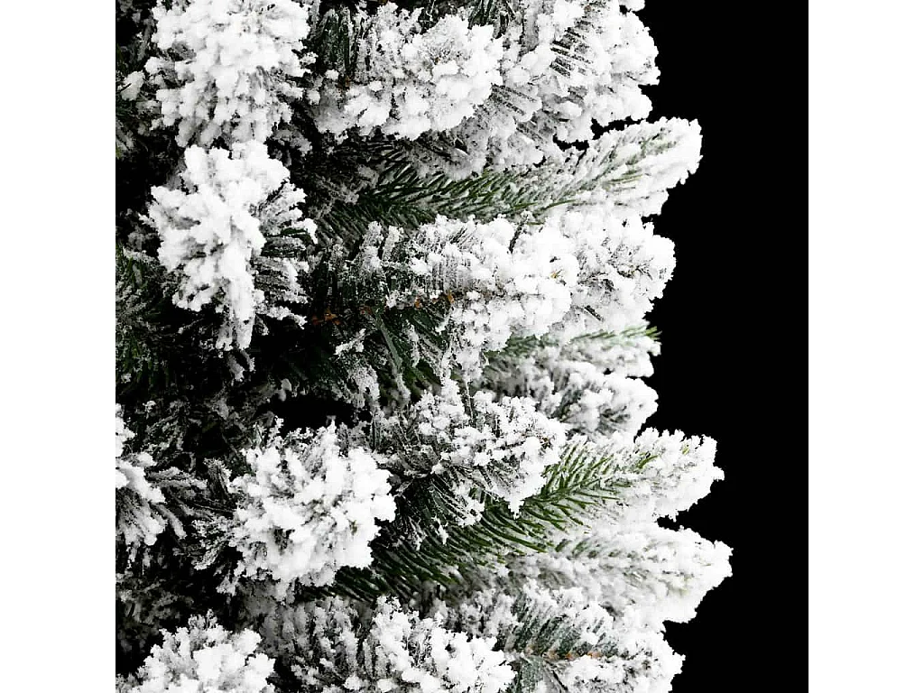 Kunstkerstboom met 150 LED's Groen en wit 120 cm