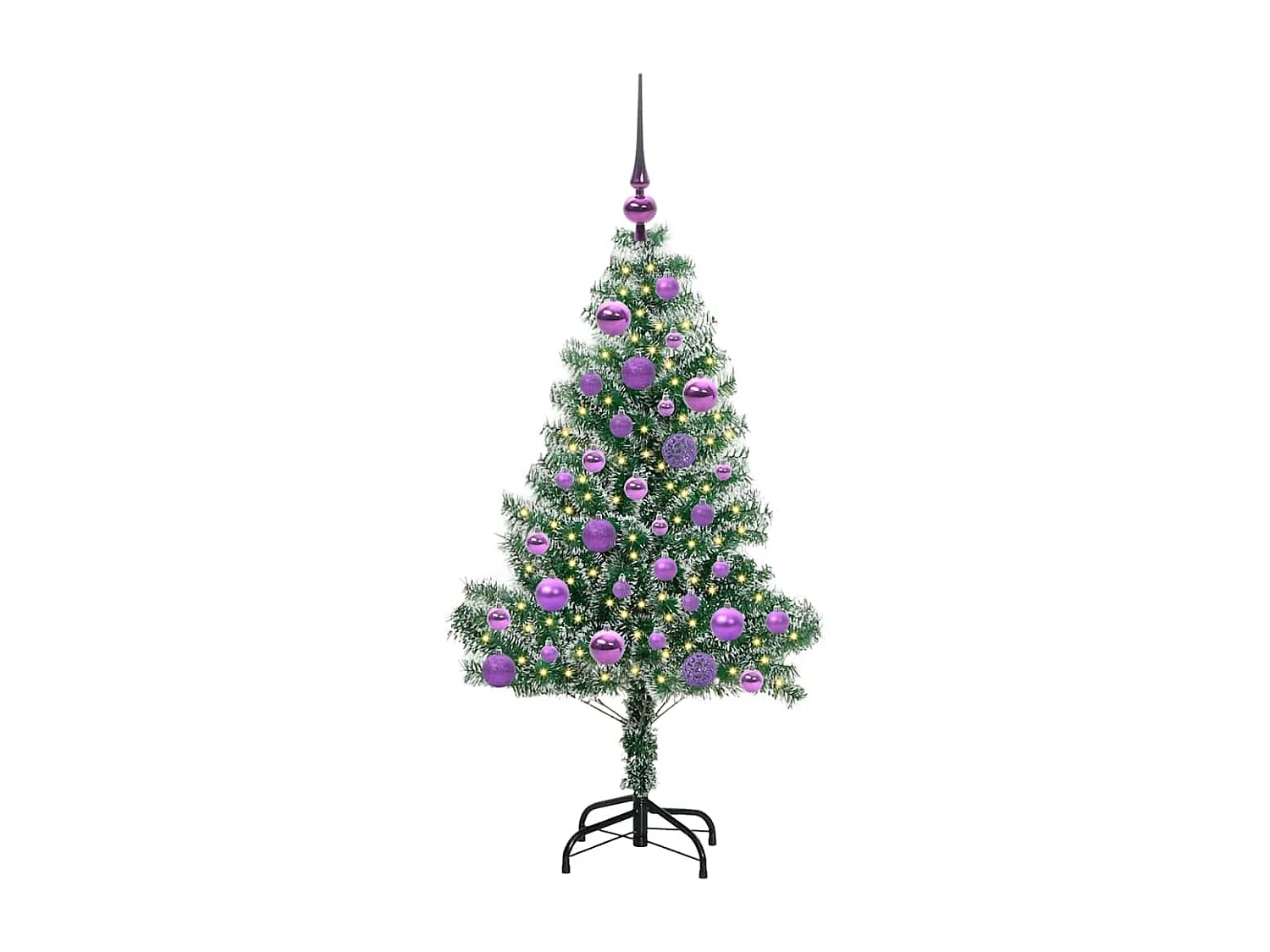 Arbre de Noël artificiel floconné de neige avec lumière LED
