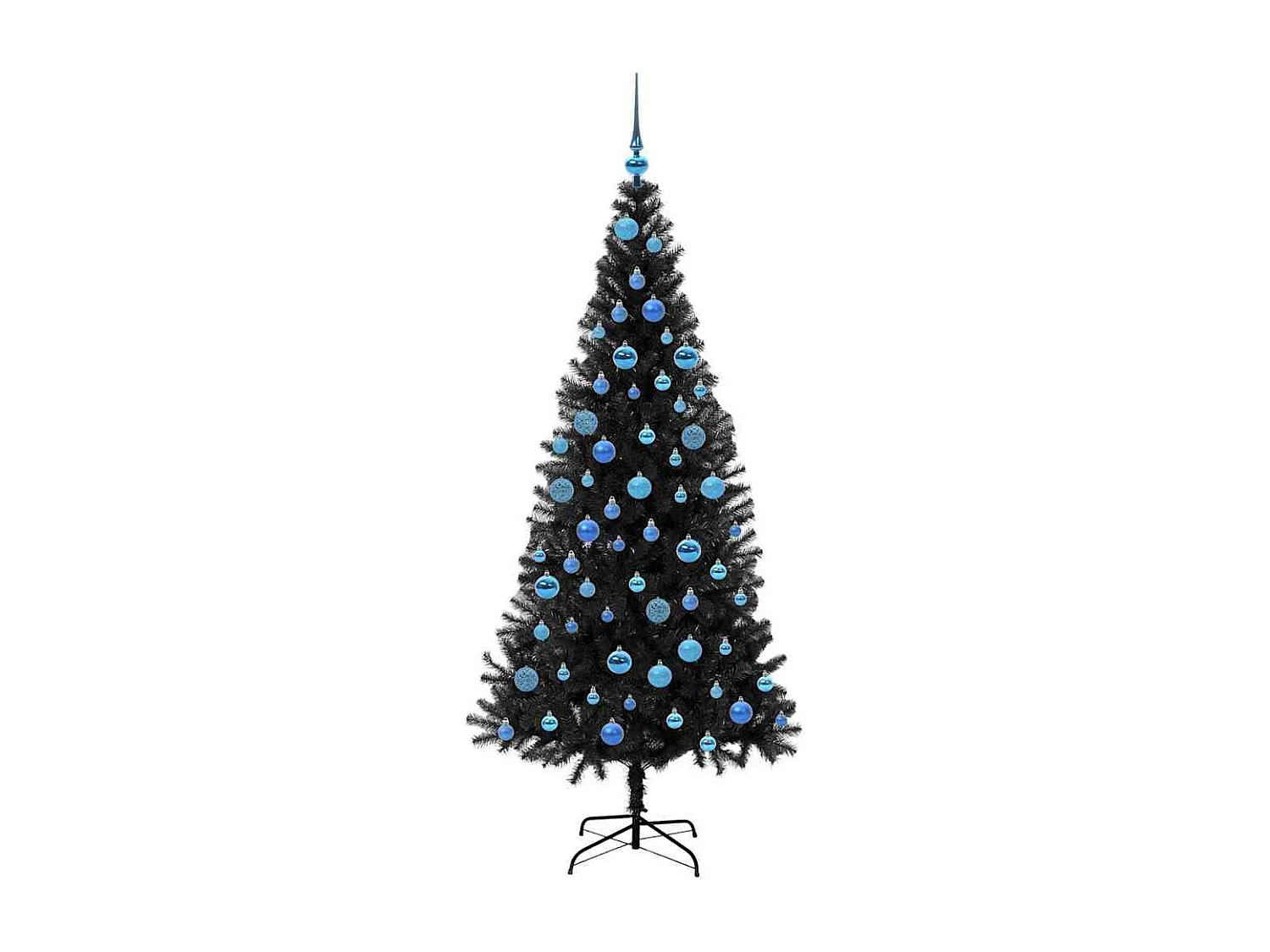 Kerstboom met 300 LED's met standaard Zwart 180 cm PVC