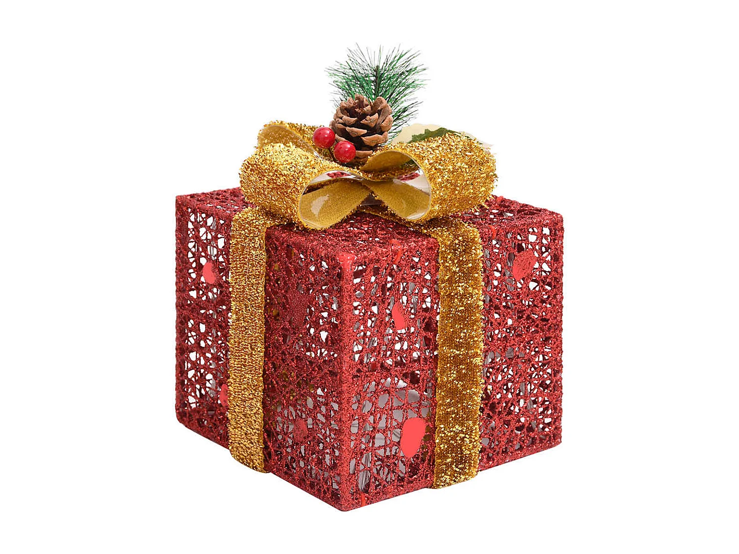 Scatole regalo decorative di Natale 3 pezzi per esterni e interni