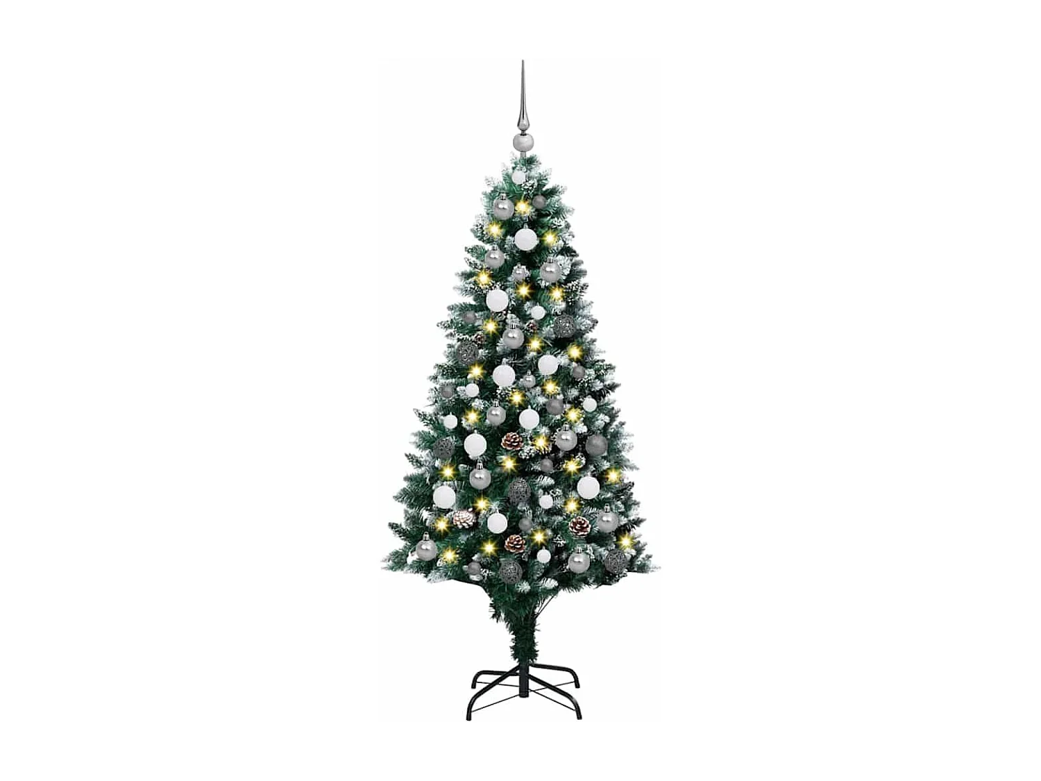 Sapin de Noël artificiel Vert 180 cm PVC, Acier et Plastique