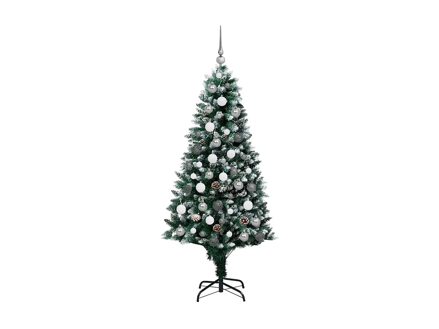 Sapin de Noël artificiel Vert 180 cm PVC, Acier et Plastique