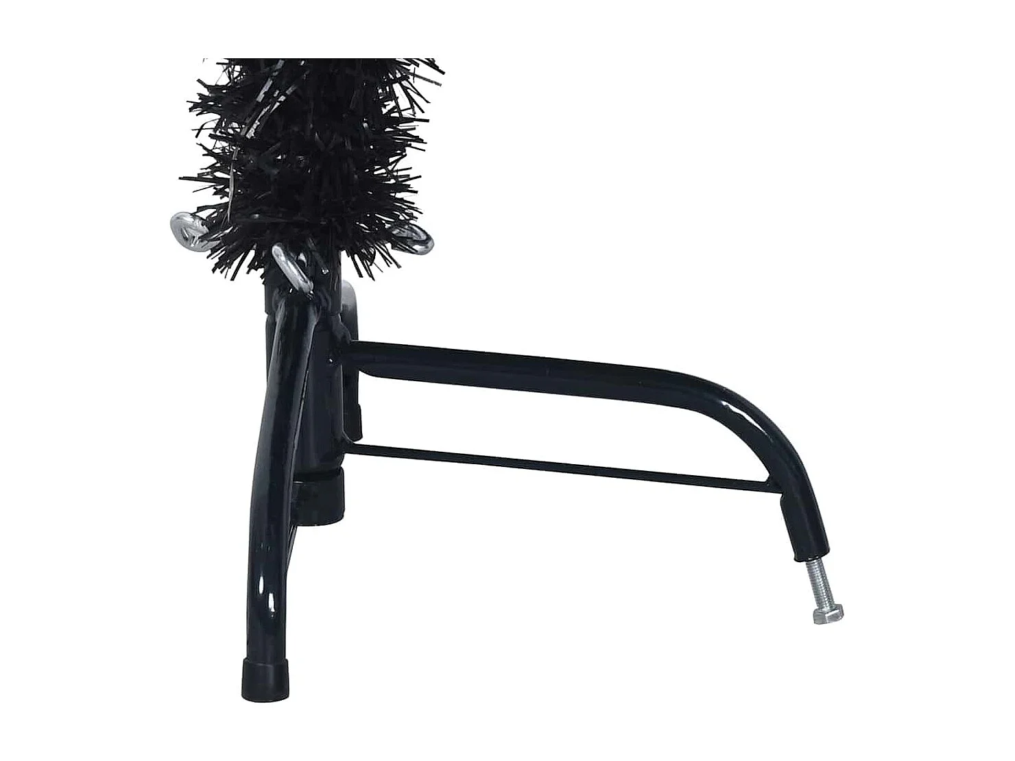 Künstlicher Weihnachtsbaum mit Beleuchtung, Schwarz, 150 cm, PVC