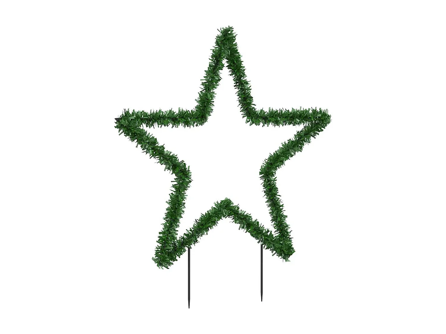 Kerstster lichtdecoratie met palen 80 LED's 60 cm