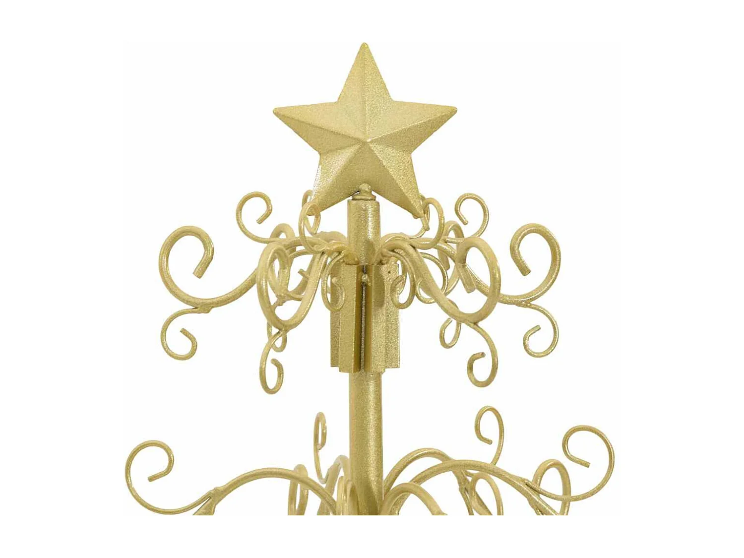 Arbre de Noël en métal Doré 90 cm Acier peint par poudre