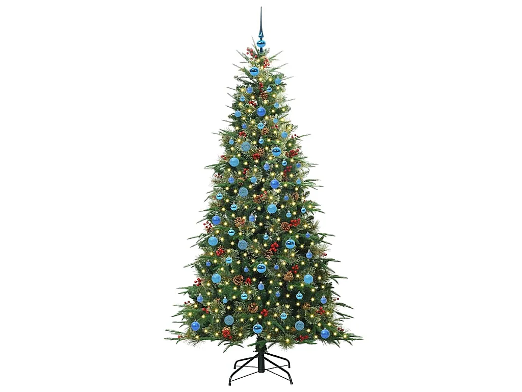 Sapin de Noël Artificiel à Branches Articulées Vert 210 cm